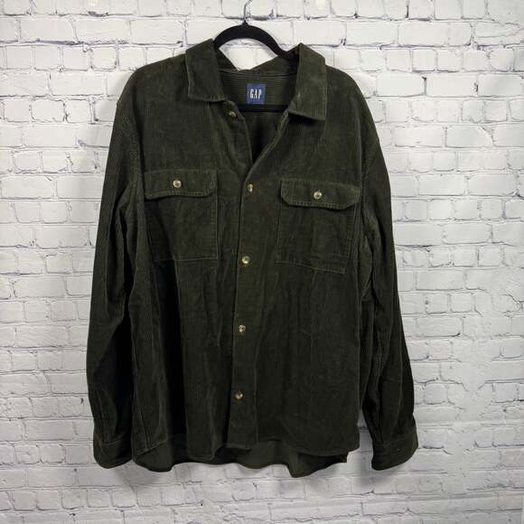 Gap Men's Relaxed Corduroy Overshirt Jacket Size XXL - Picture 1 of 8